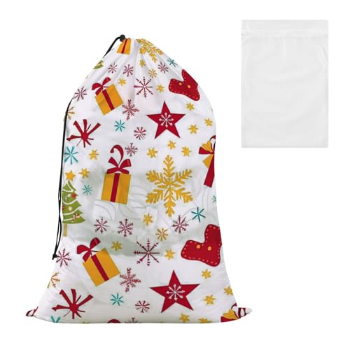 Schuh-Aufbewahrungstasche mit Aufschrift "Merry Christmas", mit Sternen, Überraschungssocken, mit Netzstoff, einfach anzubringen, waschbar, Bolsa para echar ropa sucia Schuh-Aufbewahrungstasche mit Aufschrift "Merry Christmas", mit Sternen, Überraschungssocken, mit Netzstoff, einfach anzubringen, waschbar, Bolsa para echar ropa sucia von EtherSpher