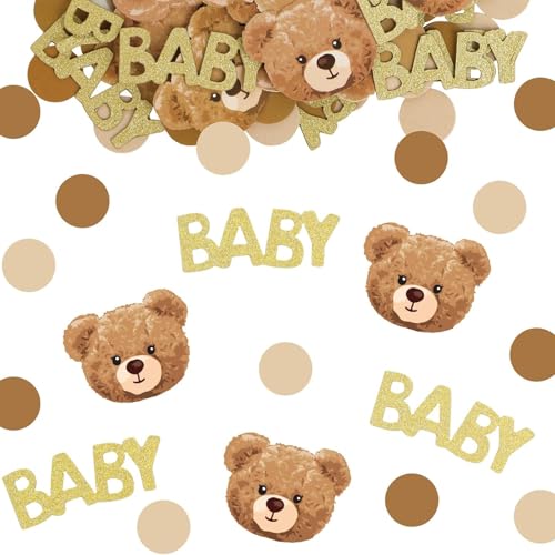 100 Stück Bären-Babyparty-Konfetti – Geschlechtsoffenbarung, Tischkonfetti & Babyparty-Tischdekorationen für Bären-Themenpartys 100 Stück Bären-Babyparty-Konfetti – Geschlechtsoffenbarung, Tischkonfetti & Babyparty-Tischdekorationen für Bären-Themenpartys von Ethlomoer