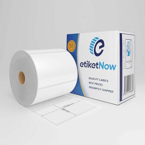 EtiketNow - Zebra 800264-305 Kompatible Etiketten, 102 mm x 76 mm, 930 Etiketten, 25 mm Kern, dauerhaft, weiß EtiketNow - Zebra 800264-305 Kompatible Etiketten, 102 mm x 76 mm, 930 Etiketten, 25 mm Kern, dauerhaft, weiß von EtiketNow