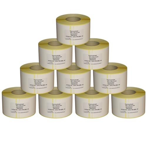 4.500 Thermoetiketten für Bizerba - 58 x 101,5 mm - Hülse 40 mm - permanent haftend von Etikettenshop-Thon