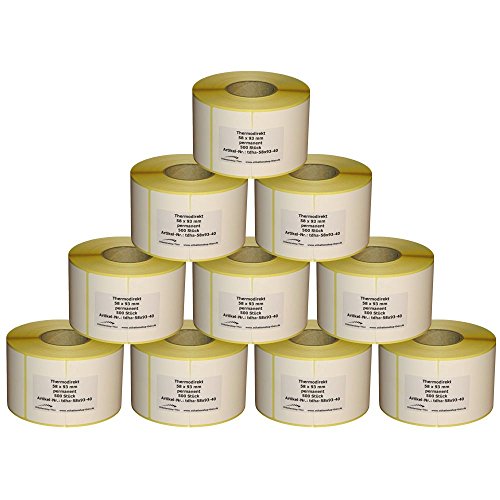 5.000 Thermoetiketten für Bizerba - 58 x 93 mm - Hülse 40 mm - permanent haftend von Etikettenshop-Thon
