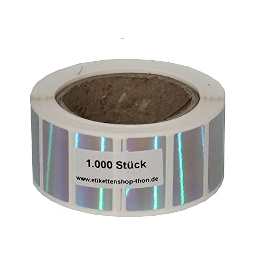 Hologramm Rainbow Aufkleber/Sicherheitsetiketten auf Rolle - 30 x 15 mm - 1000 Stück von simhoa