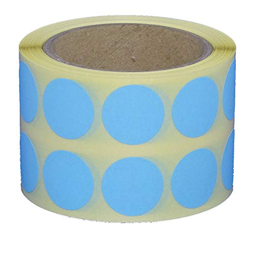 Markierungspunkte/Klebepunkte auf Rolle - Ø 20 mm - 1.000 Stück (Blau) von simhoa