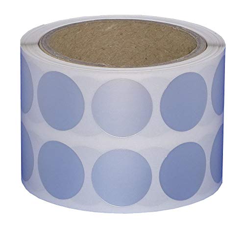 Markierungspunkte/Klebepunkte auf Rolle - Ø 20 mm - 1.000 Stück (Silber Folie matt) von Etikettenshop Thon