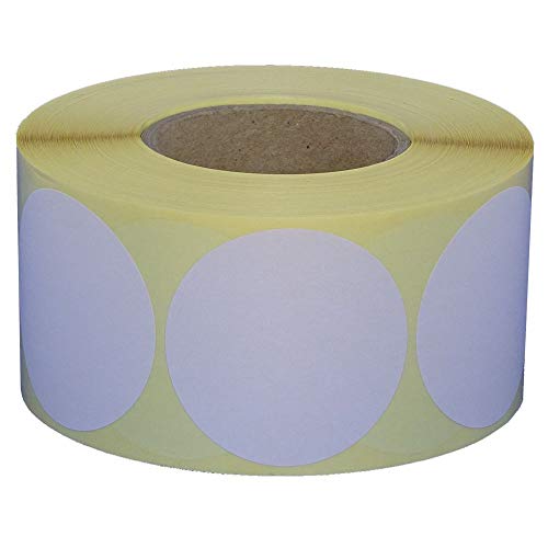 Markierungspunkte Klebepunkte auf Rolle/Durchmesser 80 mm / 500 Stück (Weiß, permanent haftend) von Etikettenshop-Thon