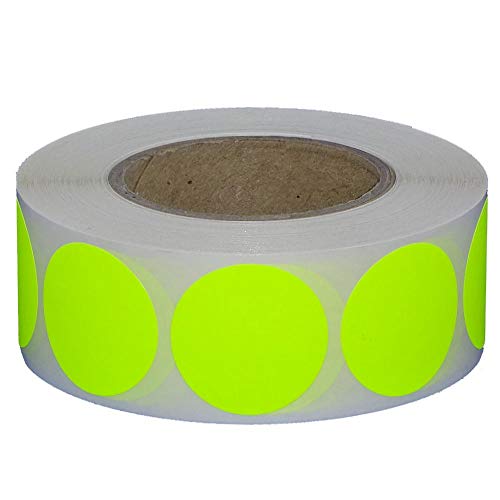 Markierungspunkte Klebepunkte auf Rolle/Durchmesser 40 mm / 1.000 Stück (Leuchtgelb) von Etikettenshop Thon