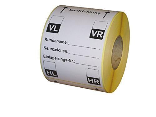 Reifenetiketten für Einlagerung auf Rolle - 100 x 150 mm - 480 Stück - Variante C von Etikettenshop Thon