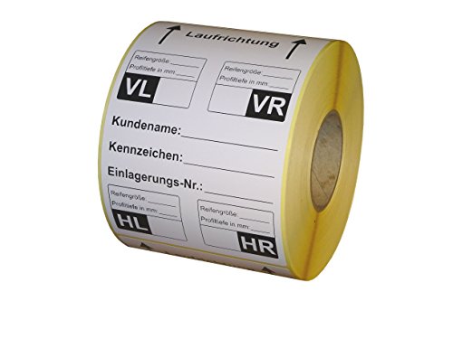 Reifenetiketten für Einlagerung auf Rolle - EXTRA STARK haftend - 100 x 150 mm - 200 Stück - Variante B Reifenetiketten für Einlagerung auf Rolle - EXTRA STARK haftend - 100 x 150 mm - 200 Stück - Variante B von simhoa