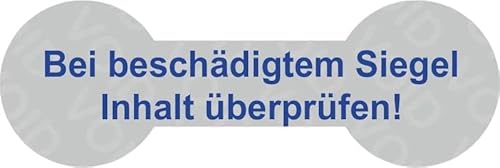 VOID Sicherheitsetiketten "Bei beschädigtem Siegel Inhalt prüfen!" auf Rolle - 60 x 20 mm (Blau - 1000 Stück) von simhoa