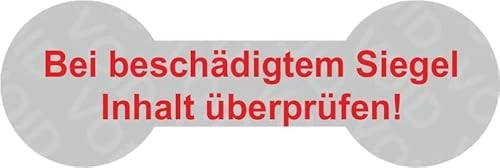 VOID Sicherheitsetiketten "Bei beschädigtem Siegel Inhalt prüfen!" auf Rolle - 60 x 20 mm (Rot - 100 Stück) von Etikettenshop Thon