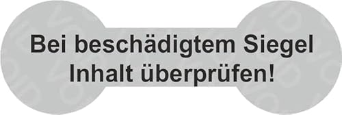 VOID Sicherheitsetiketten "Bei beschädigtem Siegel Inhalt prüfen!" auf Rolle - 60 x 20 mm (Schwarz - 100 Stück) von simhoa