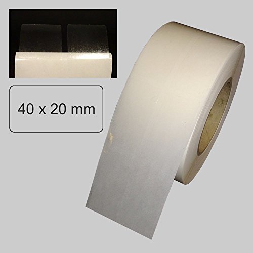 Verschlussetiketten auf Rolle - transparent - 40 x 20 mm - 2.000 Stück (1) von simhoa