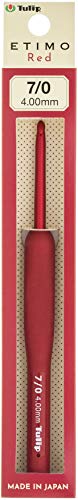 Tulip TED-070E CROCHET HOOK SIZE 7 Häkelnadel, Größe 7, Kunststoff, Rot/Ausflug, einfarbig (Getaway Solids), 4mm Tulip TED-070E CROCHET HOOK SIZE 7 Häkelnadel, Größe 7, Kunststoff, Rot/Ausflug, einfarbig (Getaway Solids), 4mm von Tulip