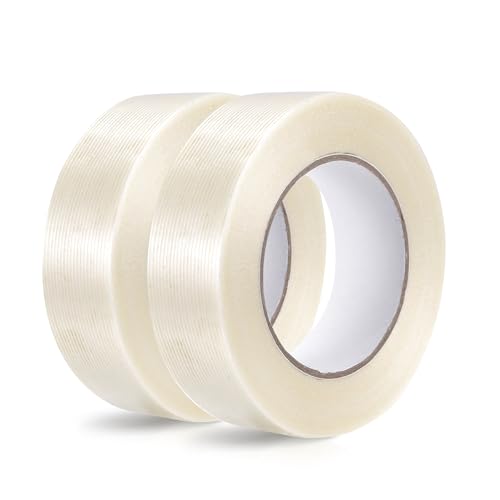 Verstärktes Festigkeits-Umreifungsband, 2 Rollen, 2,5 x 3200,4 cm, 5,5 mm, transparent Verstärktes Festigkeits-Umreifungsband, 2 Rollen, 2,5 x 3200,4 cm, 5,5 mm, transparent von Etossan