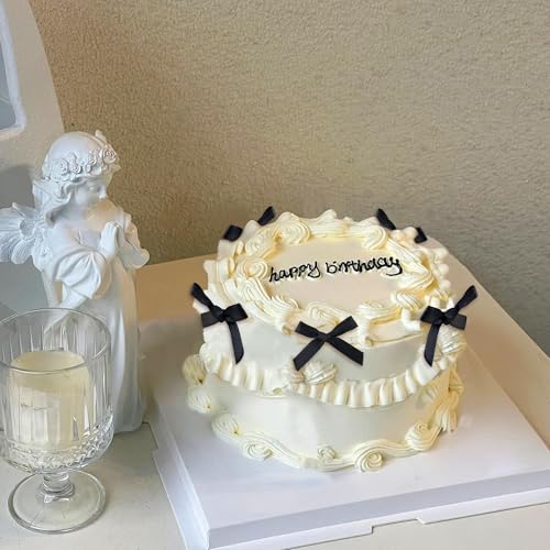 Etwgbaby Cupcake-Aufsätze mit schwarzer Schleife, 40 Stück, schwarze Schleife, Cupcake-Picks, Brautschmuck, Babyparty, Kuchen, Dessert, Picks, Baby, Mädchen, Geburtstag, Hochzeit, Party, Kokette Etwgbaby Cupcake-Aufsätze mit schwarzer Schleife, 40 Stück, schwarze Schleife, Cupcake-Picks, Brautschmuck, Babyparty, Kuchen, Dessert, Picks, Baby, Mädchen, Geburtstag, Hochzeit, Party, Kokette von Etwgbaby