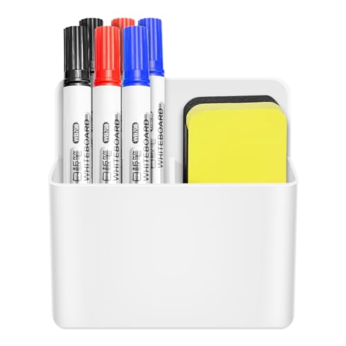 Etyrerre Magnetischer Stifthalter, trocken abwischbar, Stifthalter und Radiergummi für Whiteboards, Organizer zur Aufbewahrung von magnetischen Stiftebechern Etyrerre Magnetischer Stifthalter, trocken abwischbar, Stifthalter und Radiergummi für Whiteboards, Organizer zur Aufbewahrung von magnetischen Stiftebechern von Etyrerre
