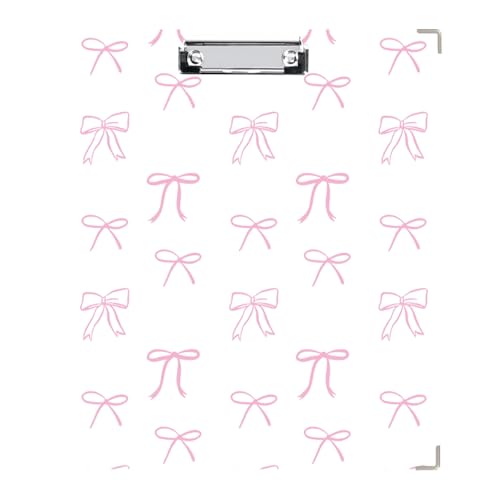Etzul Ringbuch mit 3 Ringen, mit Klemmbrett, Schleifen-Design, Weiß & Rosa, inklusive Trennblätter, Aktenbeutel und Rückenschild, klassisch und elegant für Schule oder Arbeit Etzul Ringbuch mit 3 Ringen, mit Klemmbrett, Schleifen-Design, Weiß & Rosa, inklusive Trennblätter, Aktenbeutel und Rückenschild, klassisch und elegant für Schule oder Arbeit von Etzul