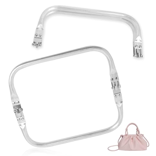 EuAcesry Handtaschenrahmen, 20 cm, 2 Paar Griffe aus Aluminium, DIY, Schlösser, Kussverschluss, Geldbörse, Innenverschluss, Metallrahmen, Basteln von EuAcesry