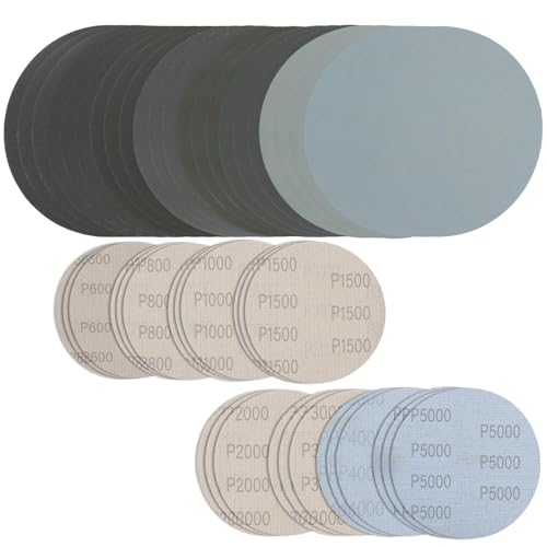 EuAcesry Schleifpapier 125mm Klett, 24 Stück Schleifpapier für Karosserie, Körnung 600/800/1000/1500/2000/3000/4000/5000 Schleifpapier, Rund, Nasstrockenschleifer, für Metall, Holz, Spiegel EuAcesry Schleifpapier 125mm Klett, 24 Stück Schleifpapier für Karosserie, Körnung 600/800/1000/1500/2000/3000/4000/5000 Schleifpapier, Rund, Nasstrockenschleifer, für Metall, Holz, Spiegel von EuAcesry