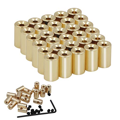 EuTengHao 30 Stück Pin Locks Pin Backs Locking Pin Backs Pin Keepers Locking Claps, Locking Pin Backs Keepers (9 mm x 5,5 mm, Gold) von EuTengHao