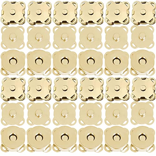 EuTengHao Magnetische Druckknöpfe, Pflaume Magnetische Schnappverschlüsse für Geldbörsen Handtaschen Kleidung Taschen Scrapbook, 15mm Magnetknopf Verschluss Verschluss für Nähen DIY Handwerk (Gold) EuTengHao Magnetische Druckknöpfe, Pflaume Magnetische Schnappverschlüsse für Geldbörsen Handtaschen Kleidung Taschen Scrapbook, 15mm Magnetknopf Verschluss Verschluss für Nähen DIY Handwerk (Gold) von EuTengHao