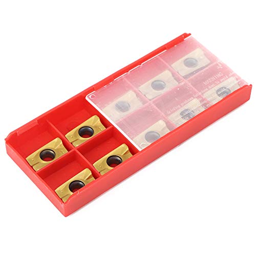 10-teiliges Hartmetall-Dreheinsätze, APMT1604, APMT1604 Hartmetall APMT1604 Hartmetall-Fräsereinsätze-Set für Holzdrehmaschinen-Drehwerkzeuge, Hartmetalleinsätze mit Einer Härte von Eujgoov