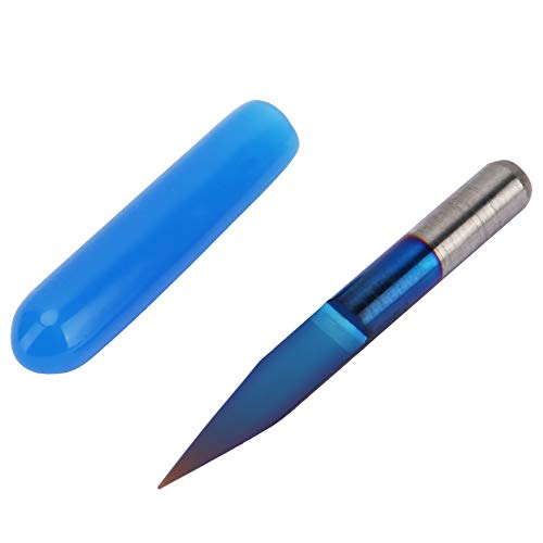 10pcs 3.175 Gravurbit, PCB -Gravurbit mit Einer Box, Bohrmaschinenständer Tungstenstahl CNC Router Tool ((20 °*0,3)) von Eujgoov