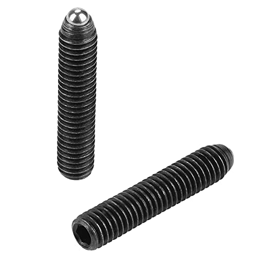 10pcs M6 -Schraubengewinde -Sechskant, Kohlenstoffstahlkugelkugel mit Sockelkugelabfall für Mechanische Geräte, Klemmen, Einfach zu Installieren, Druck und Genaue Positionierung zu Sorgen, (M6*8 von Eujgoov