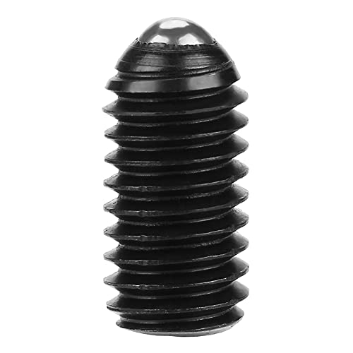 10pcs M6 -Schraubengewinde -Sechskant, Kohlenstoffstahlkugelkugel mit Sockelkugelabfall für Mechanische Geräte, Klemmen, Einfach zu Installieren, Druck und Genaue Positionierung zu Sorgen, (M6*8 von Eujgoov