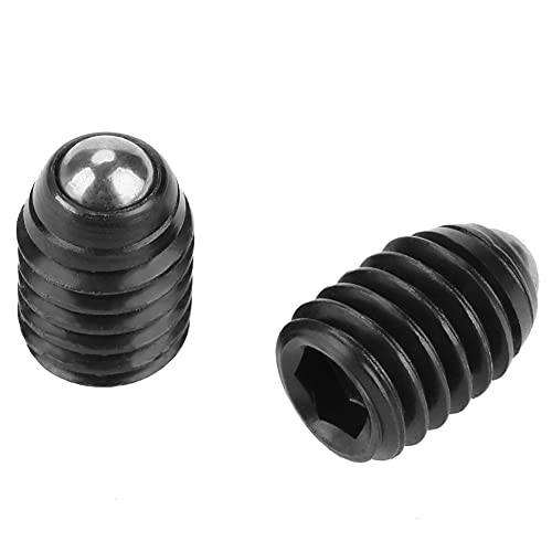 10pcs M6 -Schraubengewinde -Sechskant, Kohlenstoffstahlkugelkugel mit Sockelkugelabfall für Mechanische Geräte, Klemmen, Einfach zu Installieren, Druck und Genaue Positionierung zu Sorgen, (M6*8 von Eujgoov