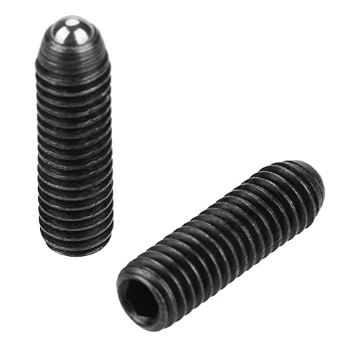 10pcs M6 -Schraubengewinde -Sechskant, Kohlenstoffstahlkugelkugel mit Sockelkugelabfall für Mechanische Geräte, Klemmen, Einfach zu Installieren, Druck und Genaue Positionierung zu Sorgen, (M6*8 von Eujgoov