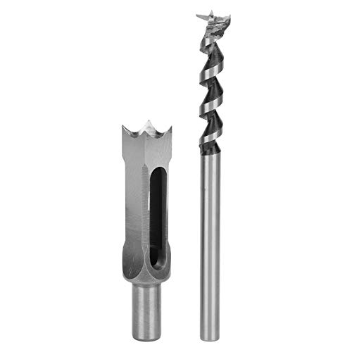 22mm Holzbearbeitung Quadratischer Loch -Loch -Bohrer, Holzbearbeitung Bohrbohrer Bits Cutter U Form Chip Drain Rillen Bohrhülsendesign für Dichteplatte von Eujgoov