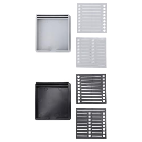 2pcs Sticky Note Holder mit Schablone, Multifunktionaler Sticky Note -Spender für 3x3 Selbstpads, Bequeme Vorlagenfunktion für Schüler und Lehrer von Eujgoov