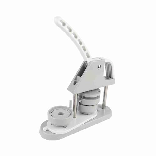 58 -mm -Taste -Maker -Maschine, Tragbares Kit Zum Erstellen von Abzeichen, Schlüsselanhänger, Zum Lustigen -Handwerk (Beige) (GREY) von Eujgoov
