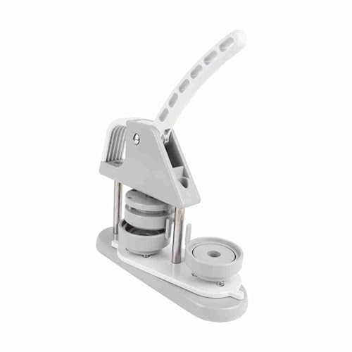58 -mm -Tastehersteller, Taste Drücken Sie die Pin -Abzeichen Drücken Sie die Maschine mit 100 für DIY -Handwerk. (Beige) (GREY) von Eujgoov