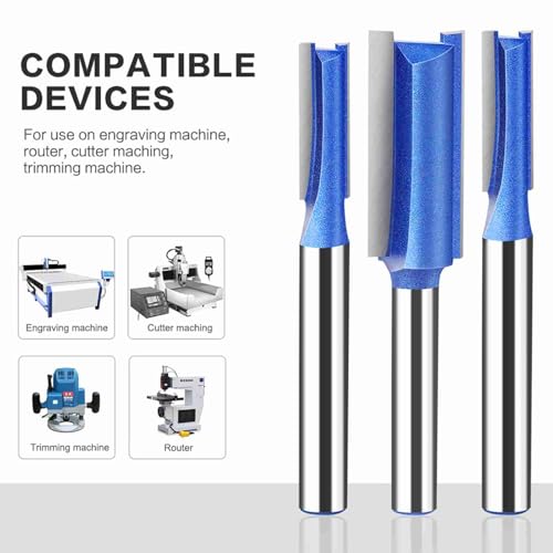 6 Mm Schaft 4pcs Hochwertiger Mahlschneider Flush Trimm Router Bit Set für Holzbearbeitungswerkzeuge, Vergaser für Holzkantenstecher, Schreinerzubehör die Herstellung von Schubladen (6MM) von Eujgoov