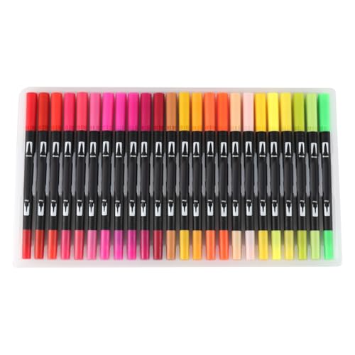 72 Farbenmarkierungen Setzen Sie Doppelte Kippstifte Fine Point Art -Marker für das Färben der Zeichnung Ideal Vorhanden für Jeden Anlass (36-Pack) von Eujgoov