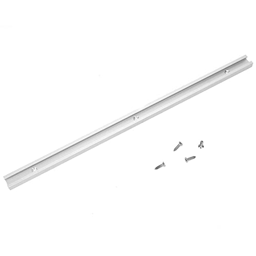 Aluminiumlegierung Gleitplatte T-Schiene 800 Mm T-Nut-Schiene T-Nut-Gleitplatte, mit Edelstahlschrauben Bandsägen für Oberfräsen Bohrmaschinen Werkstattgefertigte Tische (0,3 M T-Nut)(0.4m T Slot) von Eujgoov