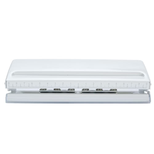 Einstellbarer 6 -Loch -Papierstempel für A3 A4 A5 B3 B4 B5, Anti Slip Basis Handbuch für Papierpachtrichter, Bürovorräte Fachkräfte und Studenten von Eujgoov