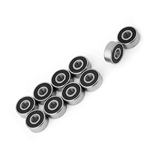Eujgoov 10 Stück 623-2RS Doppelgummi, 623-2RS 623 Lager 3 X 10 X 4 Mm Verssiegelte Stahl-Miniatur-Rillenkugellager 3 * * 4 Mm Eujgoov 10 Stück 623-2RS Doppelgummi, 623-2RS 623 Lager 3 X 10 X 4 Mm Verssiegelte Stahl-Miniatur-Rillenkugellager 3 * * 4 Mm von Eujgoov