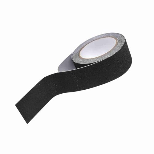 Eujgoov Bunte Bodenschlüssel Anti -Slip -Klebeband PVC Sicherheitsdekoration Nicht überrutschkleber Treppenschritt mit Premium PVC (BLACK) von Eujgoov