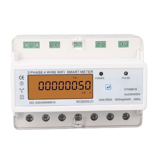 Eujgoov Drei Phase Viere Draht in Smart Energy Messer WiFi Control Negative Energiemessfunktion Liefert Umfassende Daten, die für Jeden Setup Geeignet Sind Eujgoov Drei Phase Viere Draht in Smart Energy Messer WiFi Control Negative Energiemessfunktion Liefert Umfassende Daten, die für Jeden Setup Geeignet Sind von Eujgoov