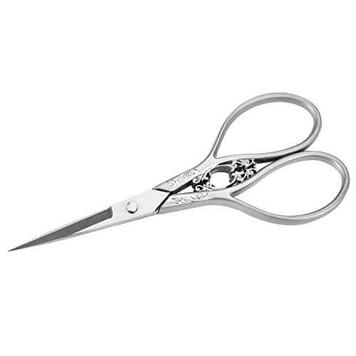 Eujgoov Edelstahl -Schneiderschere, Ergonomischer Griff, Europäisches Klassisches Design für Präzisionsschneiden - Vielseitiges Werkzeug für Sticken, Sammelalbum und Handwerk 1PC (Silber Silberblumen) Eujgoov Edelstahl -Schneiderschere, Ergonomischer Griff, Europäisches Klassisches Design für Präzisionsschneiden - Vielseitiges Werkzeug für Sticken, Sammelalbum und Handwerk 1PC (Silber Silberblumen) von Eujgoov