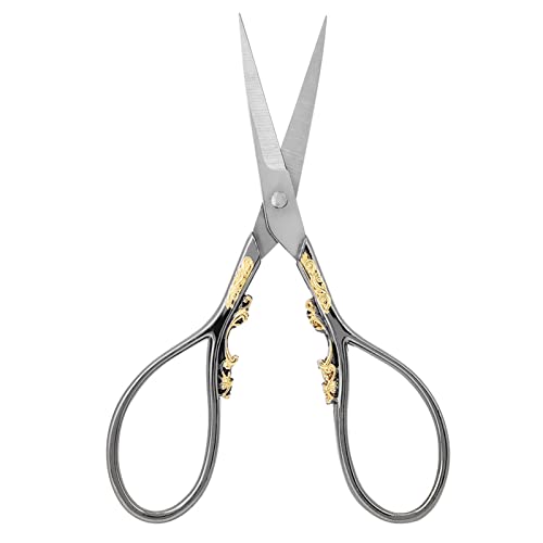 Eujgoov Edelstahl -Schneiderschere, Ergonomischer Griff, Europäisches Klassisches Design für Präzisionsschneiden - Vielseitiges Werkzeug für Sticken, Sammelalbum und Handwerk 1PC (schwarzgoldene Eujgoov Edelstahl -Schneiderschere, Ergonomischer Griff, Europäisches Klassisches Design für Präzisionsschneiden - Vielseitiges Werkzeug für Sticken, Sammelalbum und Handwerk 1PC (schwarzgoldene von Eujgoov
