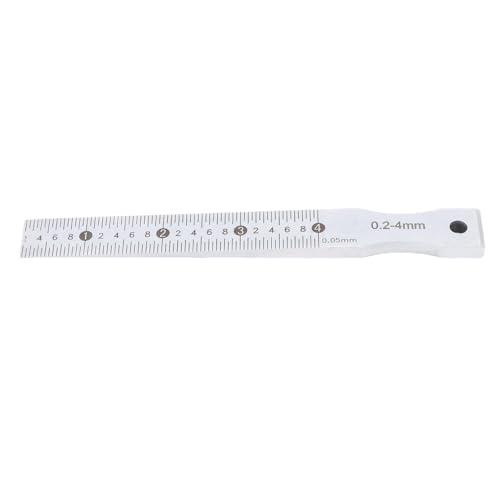 Eujgoov Edelstahl Taper Gage 0,2-4 Mm Bereich 0,05 Mm Genauigkeit Multifunktionales Werkzeug für Baubahn von Eujgoov