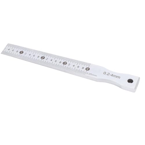 Eujgoov Edelstahl Taper Gage 0,2-4mm Bereich 0,05mm Genauigkeit Klar Waagen Mühelos Messung Vielseitig für Mehrere Sektoren mit Aufbewahrung Sbox von Eujgoov