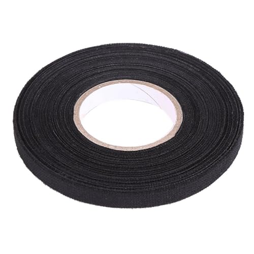 Eujgoov Kabelbaum-Stoff-Klebeband, Klebendes Anti-Quietschen-Rassel-Filz-Kfz-Kabelbaum-Band für Motor Fach (9mm*15m) von Eujgoov