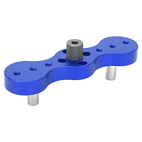 Eujgoov Kleiner Körper, Leicht zu Bedienen und Bequem zu Tragen, Guter Helfer für Holzbearbeitung, Holzbearbeitungs -Dulbbohrer mit 6/8/10mm CR12 Metallbohrhülse Rot, Blau für Präzise (BLUE) von Eujgoov