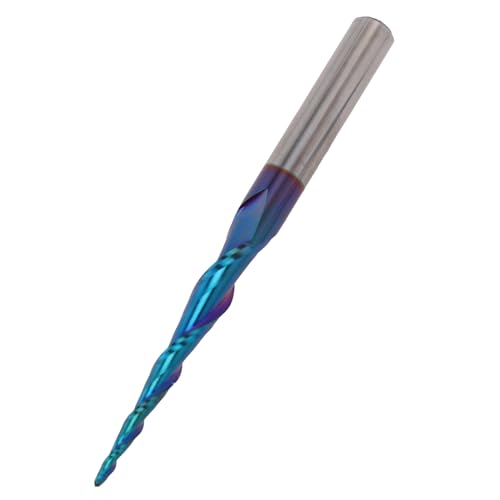 Eujgoov Sich Verjüngte Endmühle, 1/4 -Zoll -Schaft, 2 Flötenkobaltlegierung, 3D -Schnitzbit, Spiralwinkel für CNC -Mahlen, HRC65 -Härte, Kompatibel mit Edelstahl, Holzschnitzwerkzeug, Eujgoov Sich Verjüngte Endmühle, 1/4 -Zoll -Schaft, 2 Flötenkobaltlegierung, 3D -Schnitzbit, Spiralwinkel für CNC -Mahlen, HRC65 -Härte, Kompatibel mit Edelstahl, Holzschnitzwerkzeug, von Eujgoov