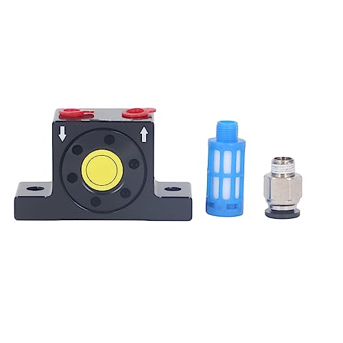 G1/8 Pneumatischer Vibrator, Zuverlässige Arbeiten, Praktisch mit Hoher Genauigkeit, Geringem Geräusch, GT4 -Turbinenoszillatorluftvibrator mit Schalldämpfer und Stecker, 11500 Vibrationsfrequenz von Eujgoov
